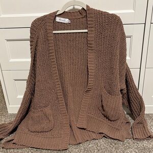 Mossimo Supply Co. Chocolate Knit Cardigan